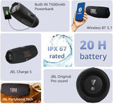 JBL Charge5, Bluetooth Hoparlör, IPX7, Mavi